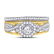 14kt Yellow Gold Womens Round Diamond Twist Bridal - 2