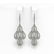 3.07 ctw Pear Cut Diamond Micro Pave Earrings 18K White