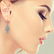 3.07 ctw Pear Cut Diamond Micro Pave Earrings 18K White - 3