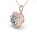 0.50 ctw Certified VS/SI Diamond Necklace Art Deco 14k