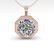 0.50 ctw Certified VS/SI Diamond Necklace Art Deco 14k - 2