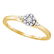 10kt Yellow Gold Womens Round Diamond Cluster Promise