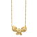 14k Yellow Gold Polished Shell Starfish Necklace - 16.5