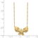 14k Yellow Gold Polished Shell Starfish Necklace - 16.5 - 2
