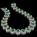 121.42 ctw Emerald & Diamond Victorian Necklace 14K - 2