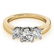 1.45 ctw VS/SI Diamond 3 Stone Ring 18k Yellow Gold