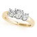 1.45 ctw VS/SI Diamond 3 Stone Ring 18k Yellow Gold - 2
