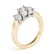 1.45 ctw VS/SI Diamond 3 Stone Ring 18k Yellow Gold - 3