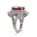 7.11 ctw Certified Ruby & Diamond Victorian Ring 14K - 3