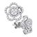 18kt White Gold Womens Round Diamond Convertible Star