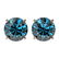2.50 ctw Certified Intense Blue Diamond Stud Earrings