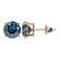 2.50 ctw Certified Intense Blue Diamond Stud Earrings - 2