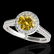 1.33 ctw Certified SI/I Fancy Intense Yellow Diamond