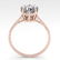 1.50 ctw Certified VS/SI Diamond Ring Vintage 14k Rose - 3