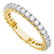 14k White Gold Womens Round Diamond Pave Wedding
