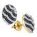 10kt Yellow Gold Womens Round Black Color Enhanced
