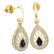 10kt Yellow Gold Womens Round Black Color Enhanced