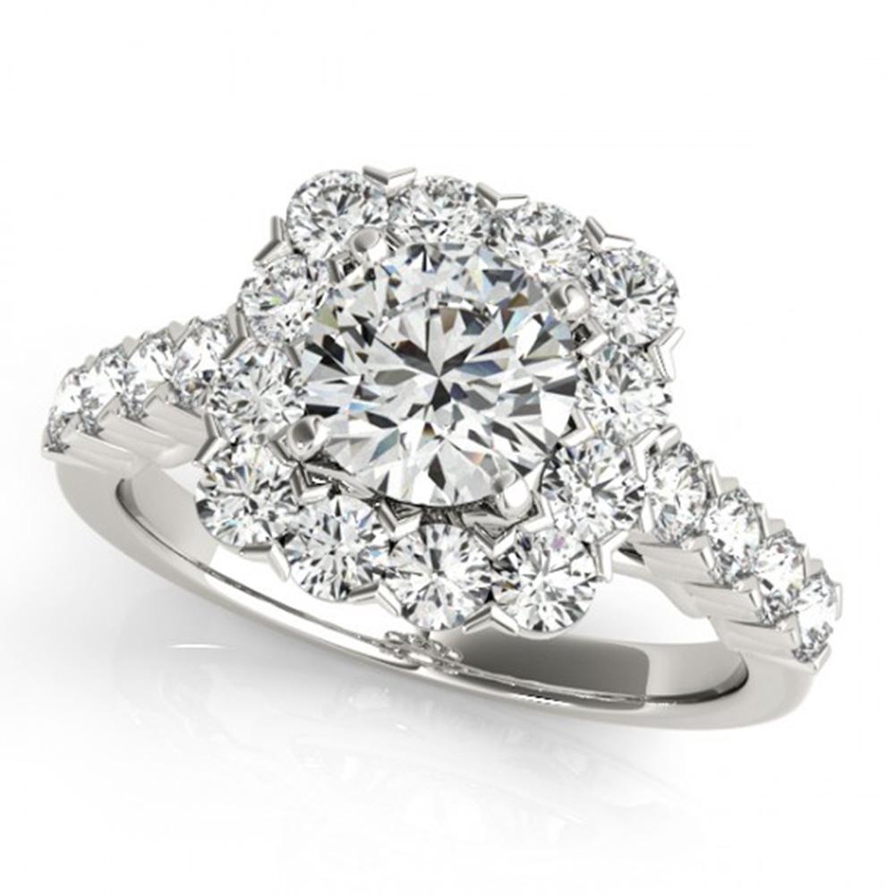 Natural 1.5 ctw Diamond Solitaire Halo Ring 14k White: Natural 1.5 ctw Diamond Solitaire Halo Ring 14k White Gold Manufacturer's Suggested Retail Price: $7100.00 Item: Diamond Wedding Ring Total Gem weight: 1.5 carats Metal: Solid 14k White Gold Gol
