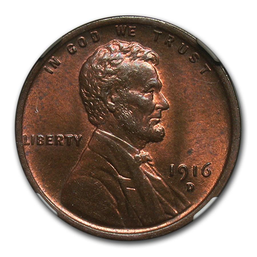 1916-D Lincoln Cent MS-63 NGC (Red/Brown): 1916-D Lincoln Cent MS-63 NGC (Red/Brown) Your winning item will match the quality of the product shown. Dates will be according to listing, may or may not vary.