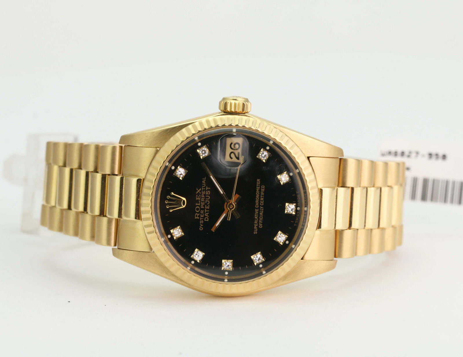 Pre-Owned Rolex Lady Datejust 6827: Excellent Pre-Owned Rolex Lady Datejust 6827 Condition: Excellent Pre-owned Authentic Packaging: Comes with generic watch box Paperwork: Comes with In-house Certificate Subject to Availability due to