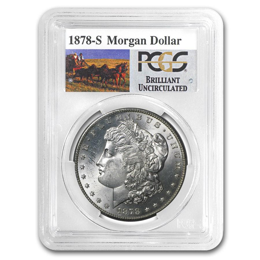 1878-S Stage Coach Morgan Dollar BU PCGS: 1878-S Stage Coach Morgan Dollar BU PCGS Your winning item will match the quality of the product shown. Dates will be according to listing, may or may not vary.