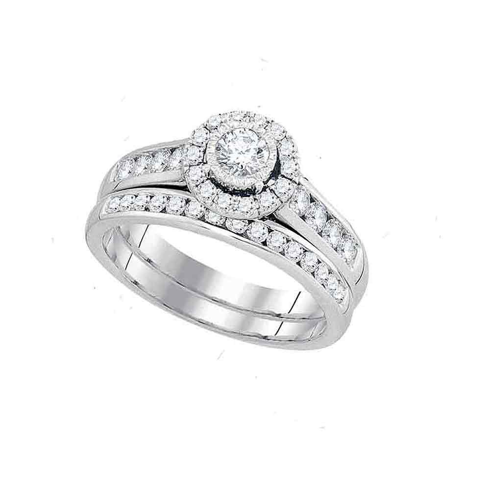 14kt White Gold Round Diamond Bridal Wedding Ring Band: 14kt White Gold Round Diamond Bridal Wedding Ring Band Set 1 Cttw Manufacturer's Ref. No.: 93714 Manufacturer's Suggested Retail Price: $ 5000.00