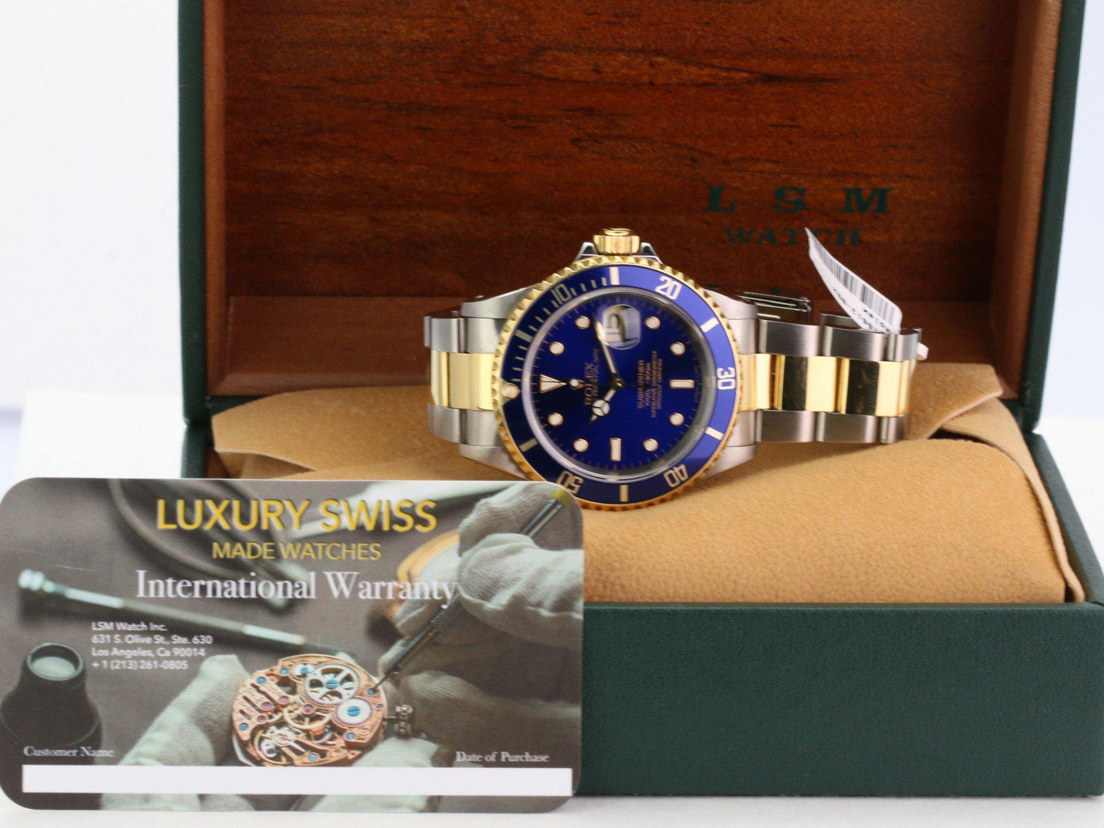 Pre-Owned Rolex Submariner 16613: Excellent Pre-Owned Rolex Submariner 16613 Condition: Excellent Pre-owned Authentic Packaging: Comes with generic watch box Paperwork: Comes with In-house Certificate Subject to Availability due to mu