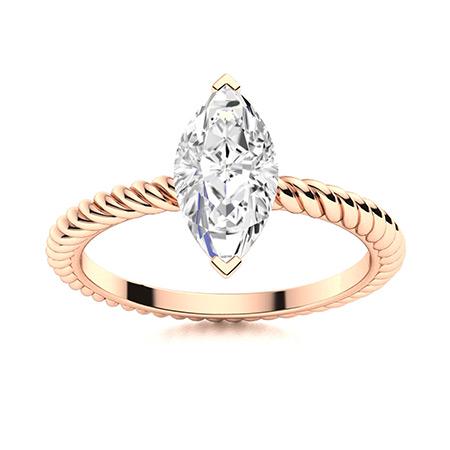 Natural 1.07 CTW Topaz Solitaire Ring 14K Rose Gold: Natural 1.07 CTW Topaz Solitaire Ring 14K Rose Gold Manufacturer's Suggested Retail Price: $1110.00 Center Stone: 1 Topaz @ 1.07 ctw Center Stone Color: White Center Stone Clarity: AAAA Center Stone S