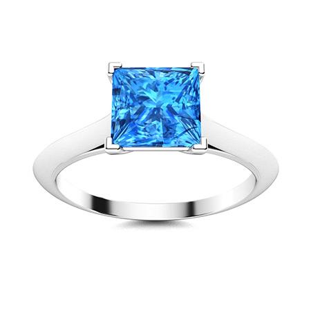 Natural 1.34 CTW Topaz Solitaire Ring 14K White Gold: Natural 1.34 CTW Topaz Solitaire Ring 14K White Gold Manufacturer's Suggested Retail Price: $1410.00 Center Stone: 1 Topaz @ 1.34 ctw Center Stone Color: Blue Center Stone Clarity: AAAA Center Stone S