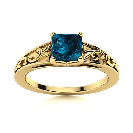 Natural 0.68 CTW Topaz Solitaire Ring 18K Yellow Gold: Natural 0.68 CTW Topaz Solitaire Ring 18K Yellow Gold Manufacturer's Suggested Retail Price: $1950.00 Center Stone: 1 Topaz @ 0.68 ctw Center Stone Color: London Blue Center Stone Clarity: AAAA Center
