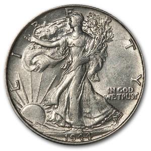 1944 Walking Liberty Half Dollar AU: One piece 1944 Walking Liberty Half Dollar AU Nice, near-Mint example with plenty of luster! SKU: RB10129