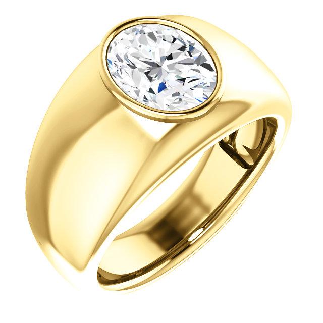 Natural 0.77 CTW Men's Oval Cut Solitaire Diamond Ring: Natural 0.77 CTW Men's Oval Cut Solitaire Diamond Ring 14KT Yellow Gold Manufacturer's Suggested Retail Price: $ 7000.00 Center Stone Type: Diamond Center Stone QTY: 1 Center Stone CTW: 0.77 Center St