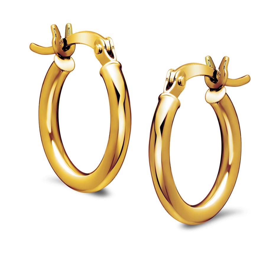 14k Gold Polished Hoop Earrings: One piece 14k Gold Polished Hoop Earrings These 14k Gold earrings feature a classic look, perfect for your everyday ensemble. SKU: RB117821
