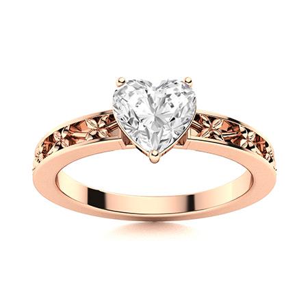 Natural 0.54 CTW Topaz Solitaire Ring 14K Rose Gold: Natural 0.54 CTW Topaz Solitaire Ring 14K Rose Gold Manufacturer's Suggested Retail Price: $1470.00 Center Stone: 1 Topaz @ 0.54 ctw Center Stone Color: White Center Stone Clarity: AAAA Center Stone S
