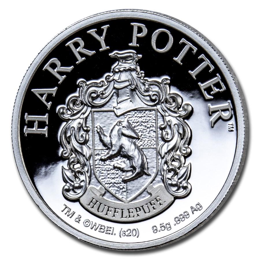 2020 Gibraltar Silver Harry Potter School Crests:: One piece 2020 Gibraltar Silver Harry Potter School Crests: Hufflepuff Which Hogwarts House are you? Gryffindor, Slytherin, Ravenclaw or Huffepuff? These limited edition house banner Silver coins wick