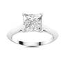 Natural 1.35 CTW Topaz Solitaire Ring 18K White Gold