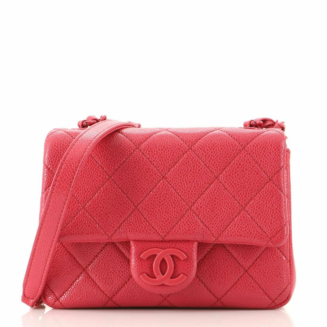 Chanel Incognito Square Flap Bag Quilted Caviar Mini: Chanel Incognito Square Flap Bag Quilted Caviar Mini Condition: Pre-owned: An item that has been used or worn previously. See the Consignor’s listing for full details and description of any imperfec
