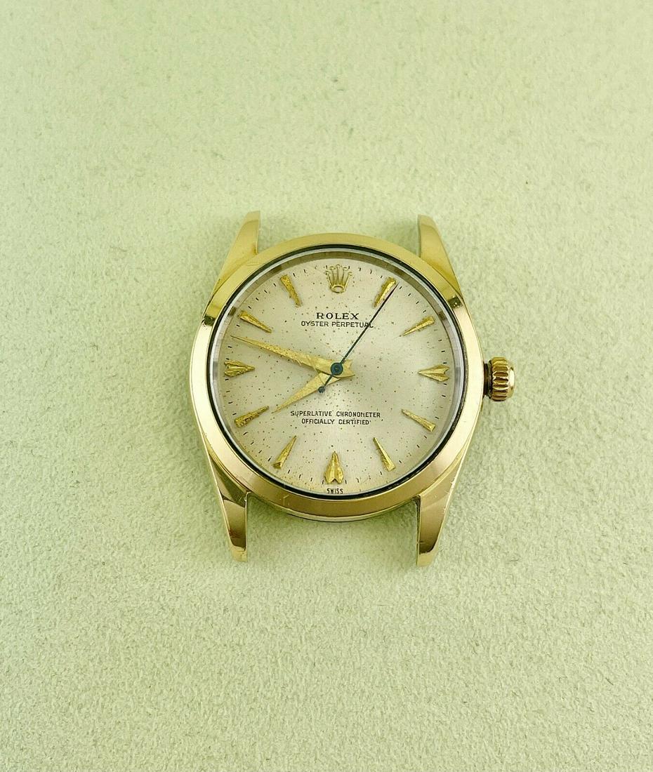 Pre-Owned Vintage Rolex 34Mm Watch Head Oyster: Pre-Owned Vintage Rolex 34Mm Watch Head Oyster Perpetual Ref 1014 Gold Capped Case Condition: Pre-owned: An item that has been used previously. The item may have some signs of cosmetic wear, but is fu