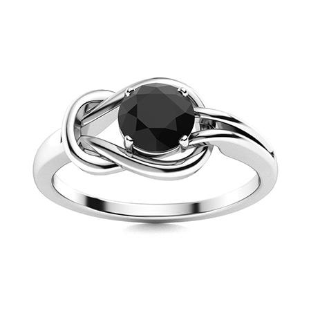 Natural 0.41 CTW Onyx Solitaire Ring 14K White Gold: Natural 0.41 CTW Onyx Solitaire Ring 14K White Gold Manufacturer's Suggested Retail Price: $1200.00 Center Stone: 1 Onyx @ 0.41 ctw Center Stone Color: Black Center Stone Clarity: AAAA Center Stone Sh