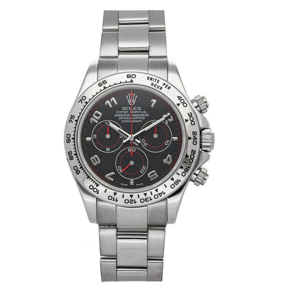 PRE-SALE Rolex Cosmograph Daytona Auto White Gold Men's: PRE-SALE Rolex Cosmograph Daytona Auto White Gold Men's Watch 116509 COMING SOON Condition: Pre-owned: An item that has been used previously. The item may have some signs of cosmetic wear, but is full