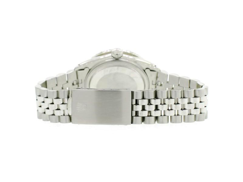 Rolex Datejust 36MM Steel Watch With 3.3CT Diamond: Rolex Datejust 36MM Steel Watch With 3.3CT Diamond Bezel/Green MOP Roman Dial SKU: RBJ233675282582-E Brand: Rolex Condition: Pre-Owned Model: Datejust Note: Please do not hesitate to ask if you have a