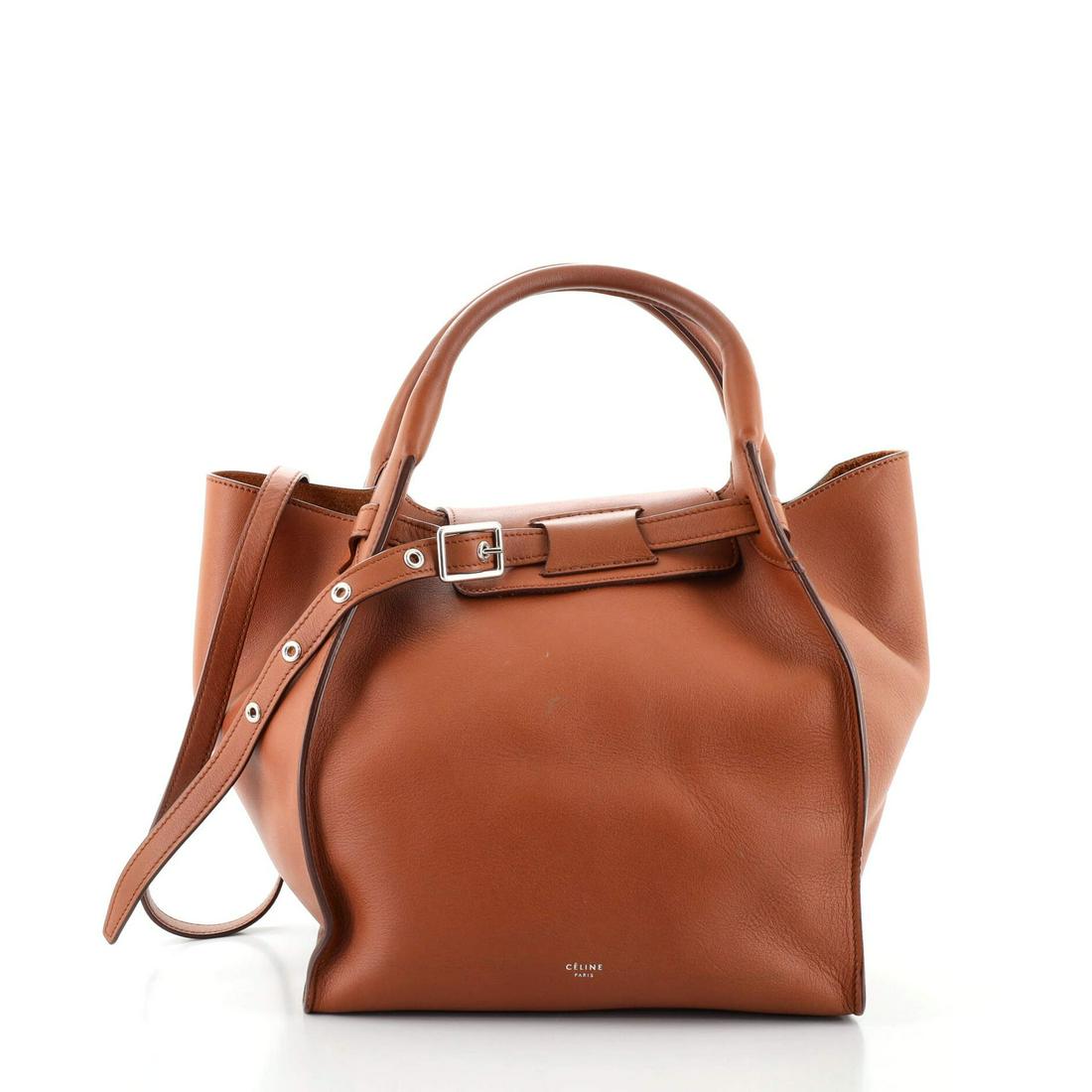 Large Calfskin Tote Bag - Caramel