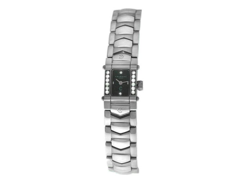 Ladies Charriol COLVMBVS COLUMBUS INTRM9 Steel Diamond: Ladies Charriol COLVMBVS COLUMBUS INTRM9 Steel Diamond 15MM Quartz Watch Item Specifics:Age Group: AdultBand Color: SilverBand Type: Bracelet/Link BandBrand: CharriolCase Finish: Gloss & MatteCase Mat