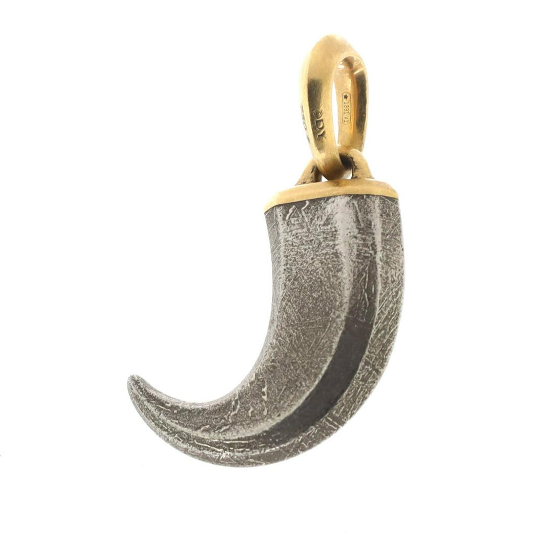 David Yurman Faceted Claw Pendant Pendant & Charms 18K: David Yurman Faceted Claw Pendant Pendant & Charms 18K Yellow Gold with Meteorite Metal Type: 18K Yellow Gold Metal Finish: Matte Finish Hallmarks Type: 750, Designer Signature, Registered Trademark S