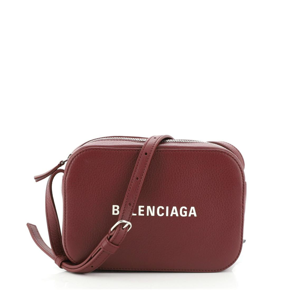 Balenciaga Everyday Camera Bag Leather XS: Balenciaga Everyday Camera Bag Leather XS Exterior Color: Red Interior Color: Black Exterior Material: Leather Interior Material: Leather Hardware Color: Silver Accessories: No Accessories SK