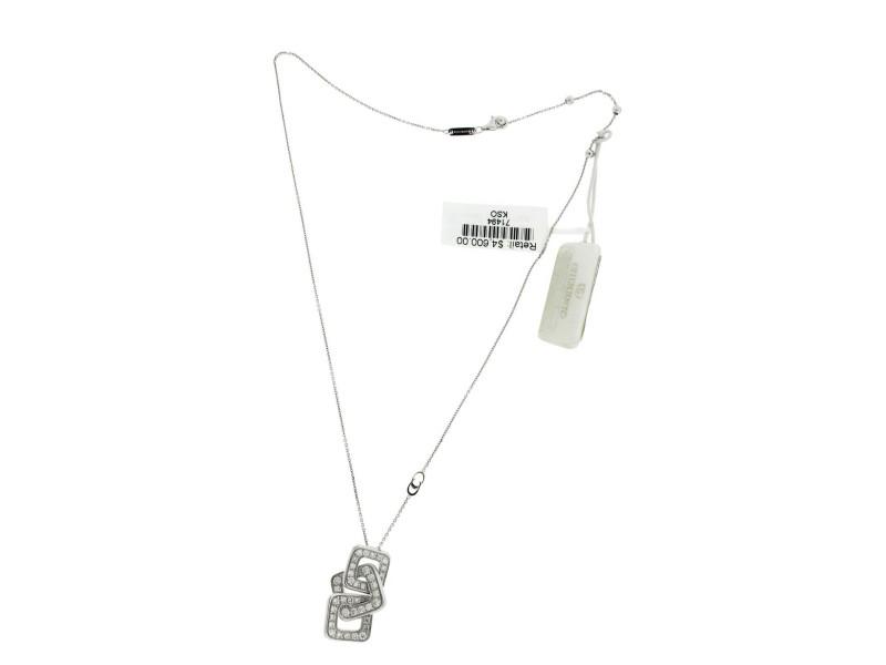 Chimento Link Diana .92 Carat Pave Diamond Necklace In 18k White Gold: Chimento Link Diana .92 Carat Pave Diamond Necklace In 18k White Gold SKU: RBJ-233373107423-E Brand: Chimento Condition: Never Worn Metal: White Gold Stone: Diamond Model: 233373107423-E Size and Fit