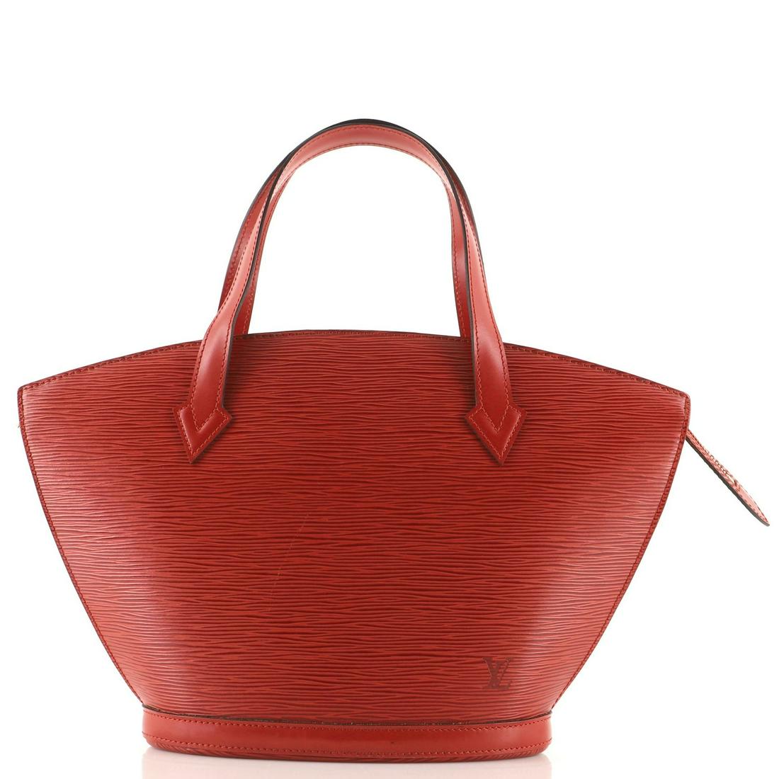 Louis Vuitton Saint Jacques Handbag Epi Leather PM: Louis Vuitton Saint Jacques Handbag Epi Leather PM Exterior Color: Red Interior Color: Red Exterior Material: Leather Interior Material: Microfiber Hardware Color: Gold Accessories: No Accessories
