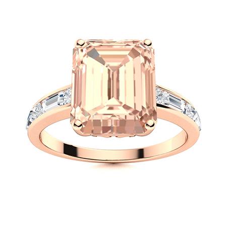 Natural 2.98 CTW Morganite & Diamond Engagement Ring 14K Rose Gold: Natural 2.98 CTW Morganite & Diamond Engagement Ring 14K Rose Gold Manufacturers Suggested Retail Price: $6210.00 Center Stone: 1 Morganite @ 2.56 ctw Center Stone Color: Pink Center Stone Clarity: AA