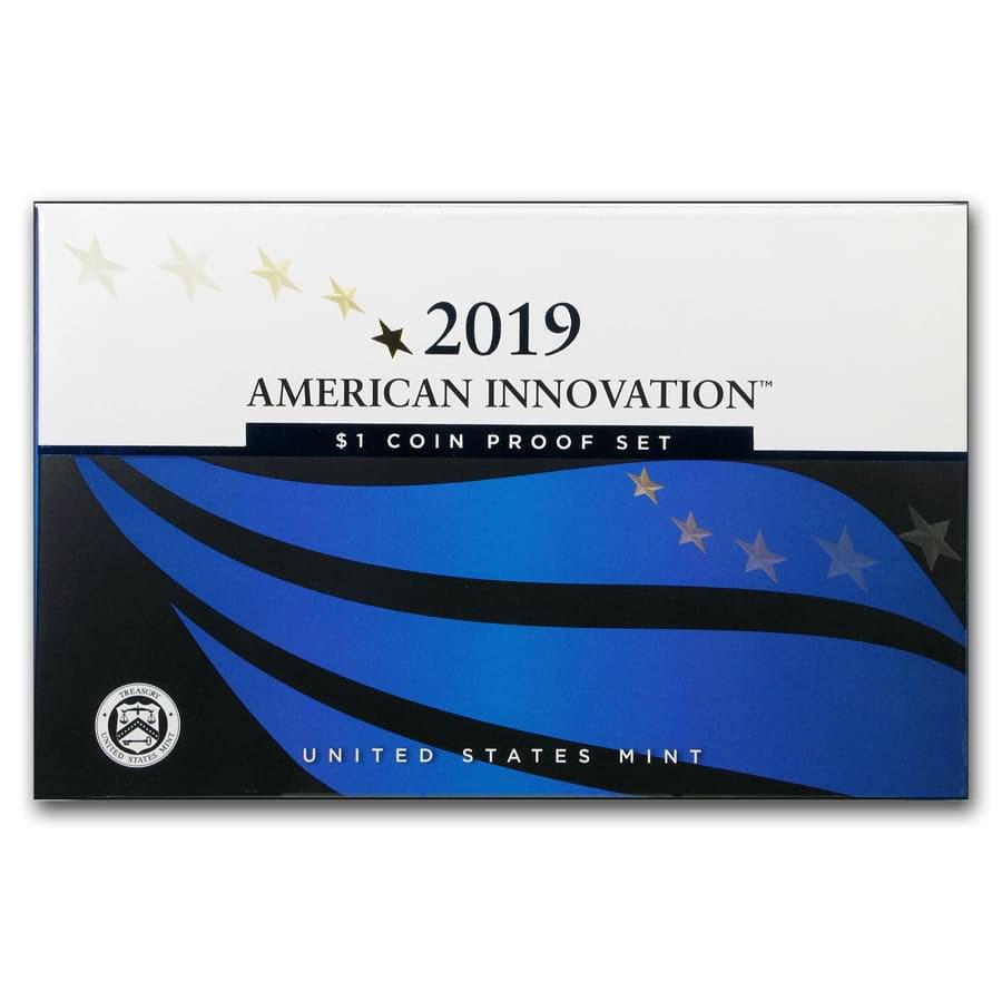 2019-S American Innovation $1 (4 Coin Proof Set): 2019-S American Innovation $1 (4 Coin Proof Set) SKU: RBJ199052 Year: 2019 Grade: Proof Grade Service: None Denomination: $1.00 Mint Mark: S - San Francisco Metal Content: 0 troy oz <
