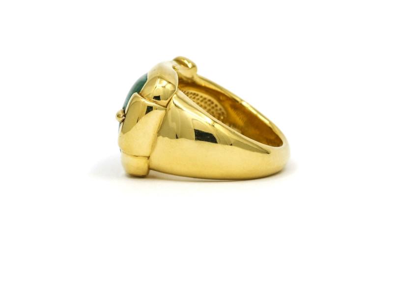 Malachite Buckle Band Ring In 14k Yellow Gold Signed FP: Malachite Buckle Band Ring In 14k Yellow Gold Signed FP SKU: RBJ203062578770-E Condition: Pre-Owned Metal: Yellow Gold Model: 203062578770-E More Details: Item Specifics:Brand: NAMPN: NAMain Stone: Ma